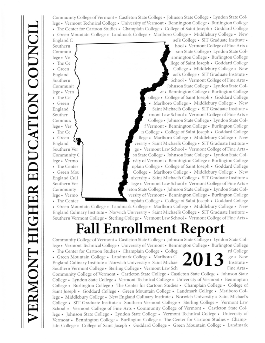 2013 Fall Enrollment Report