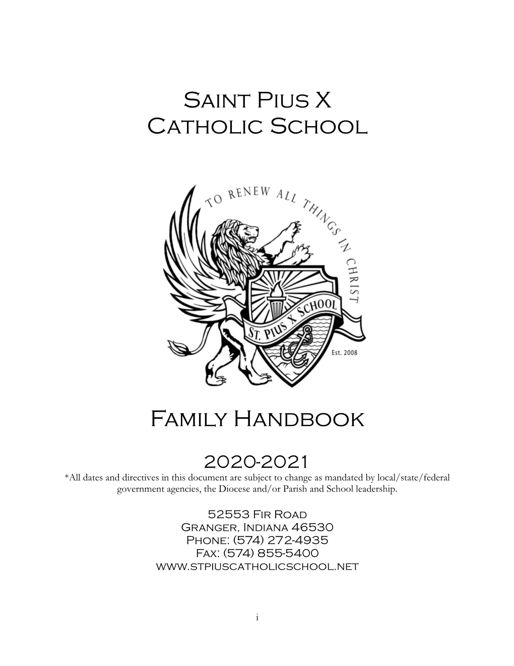 Family Handbook 2008