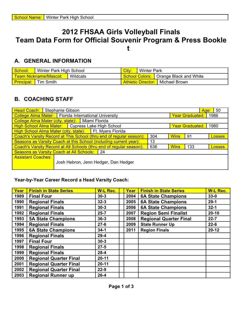 Team Data Form for Official Souvenir Program & Press Booklet s3