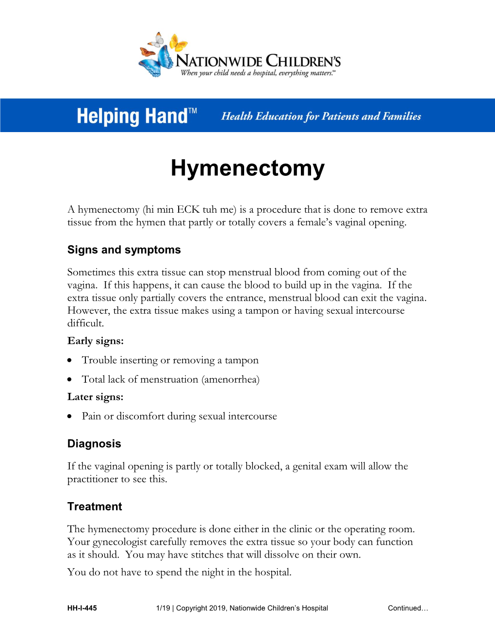 Hymenectomy (PDF)