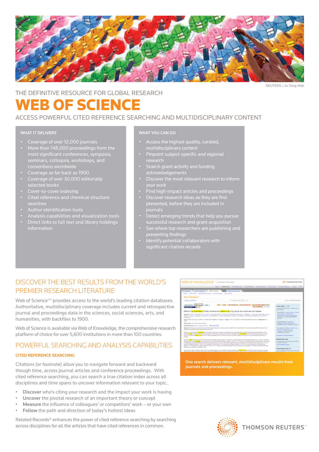 Web of Science Fact Sheet