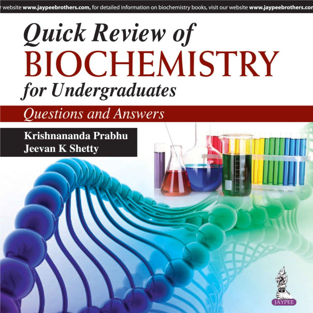 Biochemistry for Undergraduates