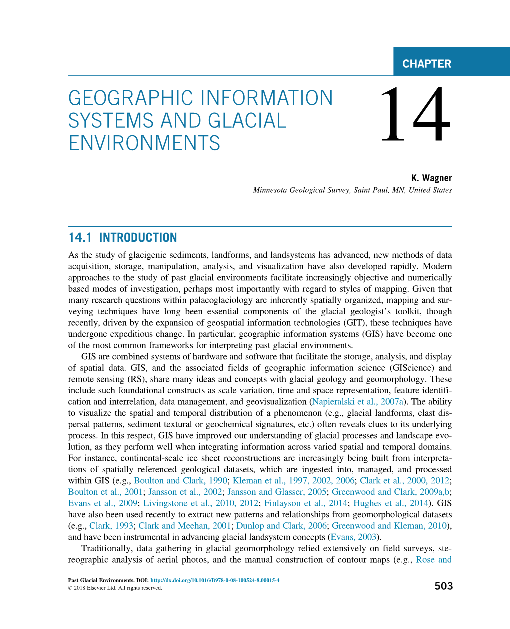 Chapter 14. Geographic Information Systems and Glacial Environments