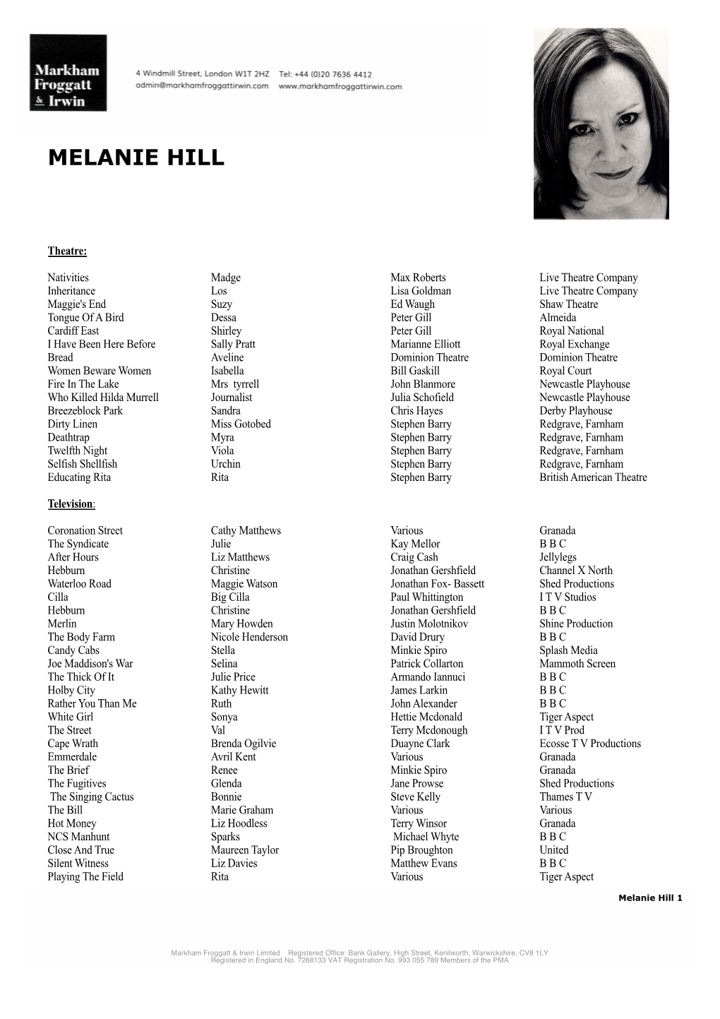 Melanie Hill