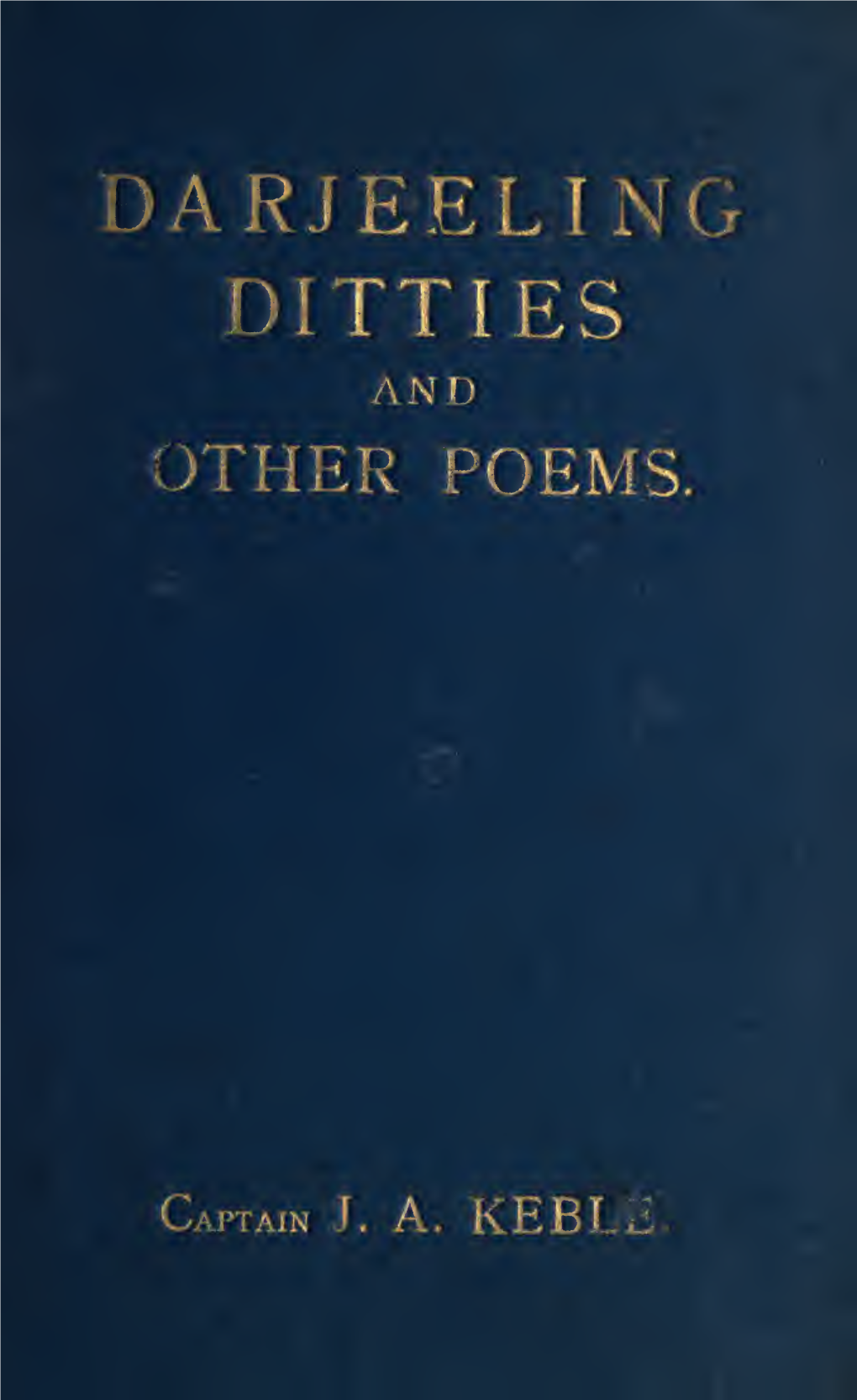 Darjeeling Ditties and Other Poems