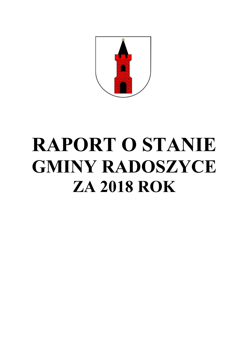 Raport O Stanie Gminy Radoszyce Za 2018 Rok