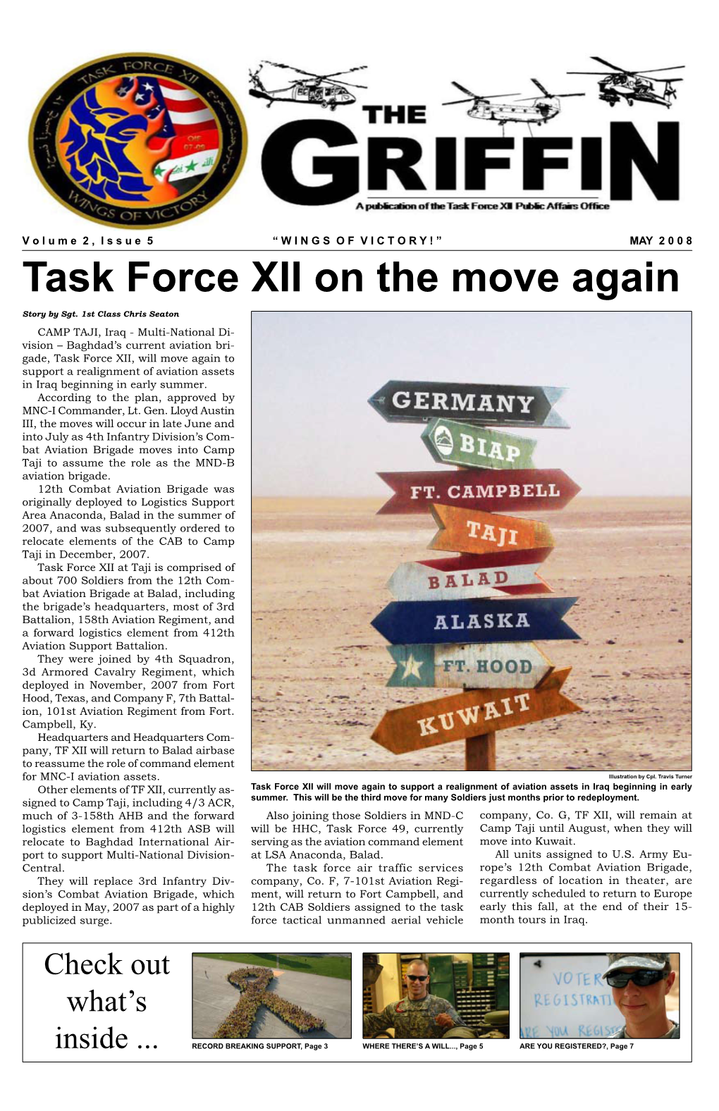 Task Force XII on the Move Again Story by Sgt