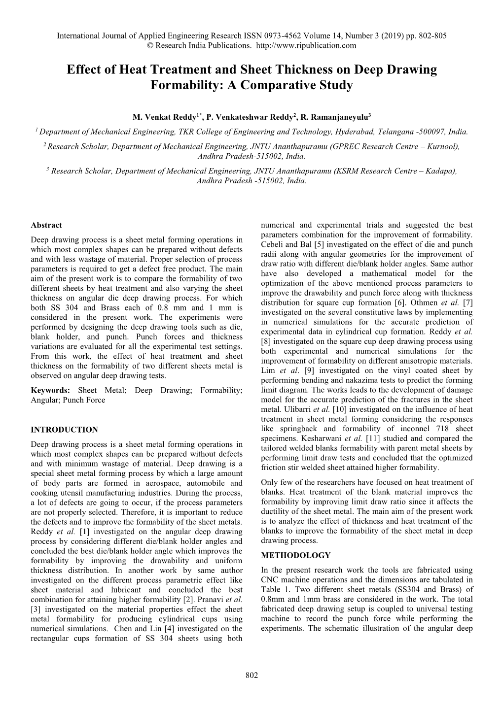 Effect of Heat Treatment and Sheet Thickness on Deep Drawing Formability: a Comparative Study