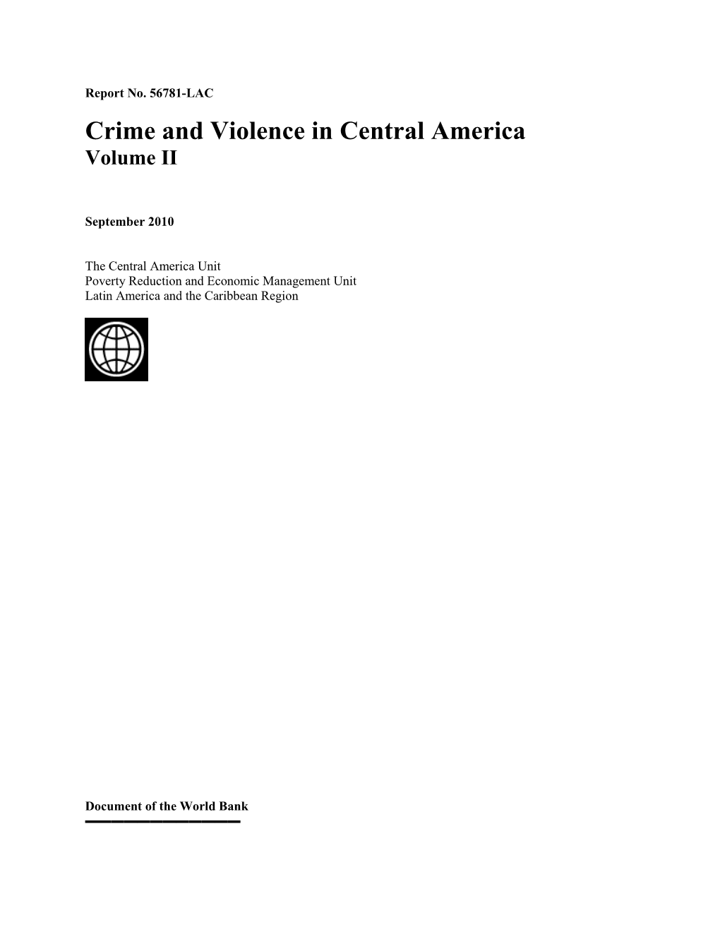 Crime and Violence in Central Americadownload