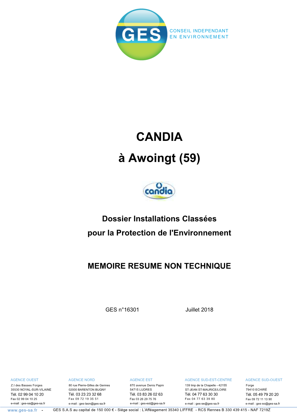 CANDIA À Awoingt (59)