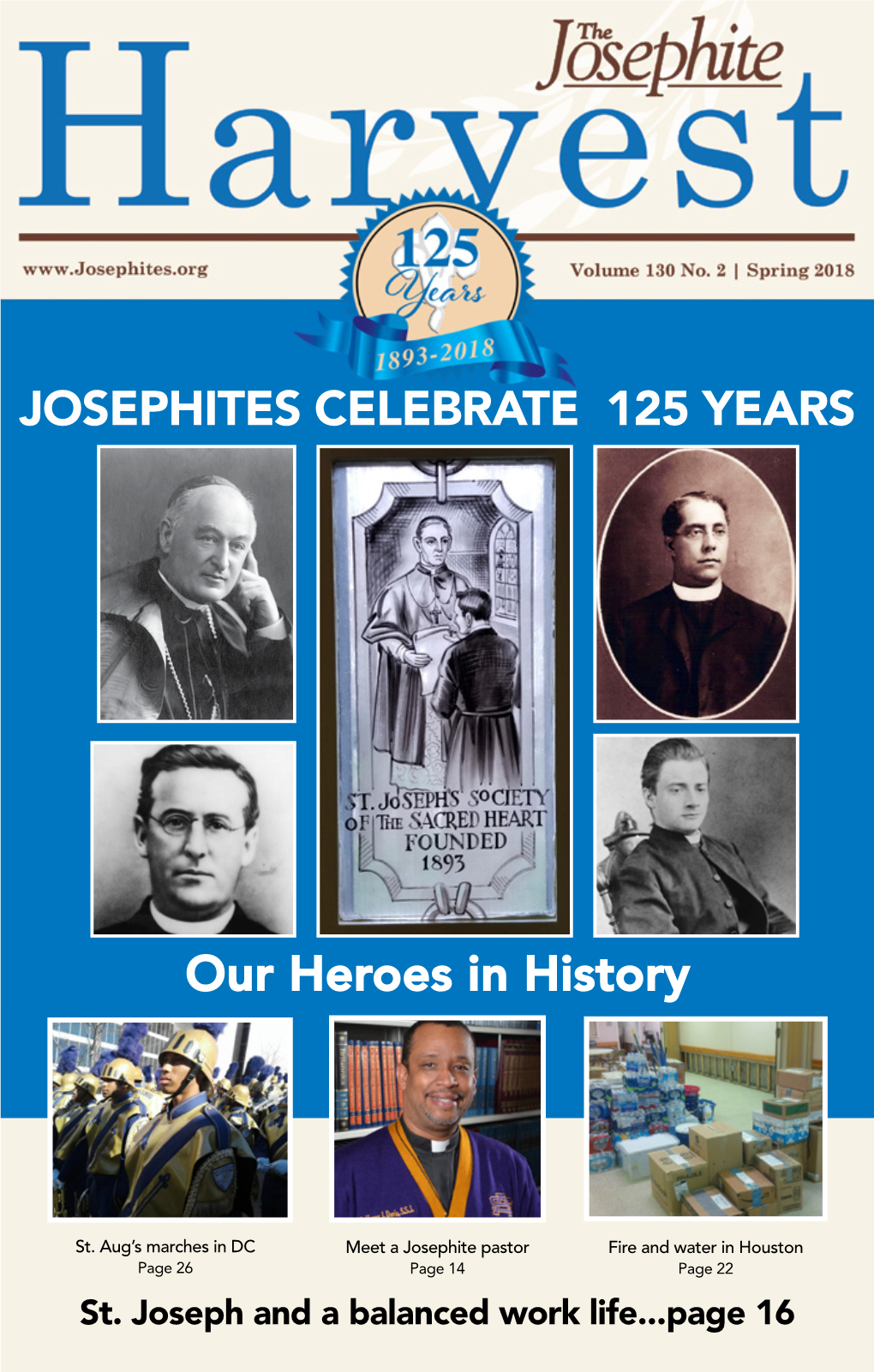 Our Heroes in History JOSEPHITES CELEBRATE 125 YEARS