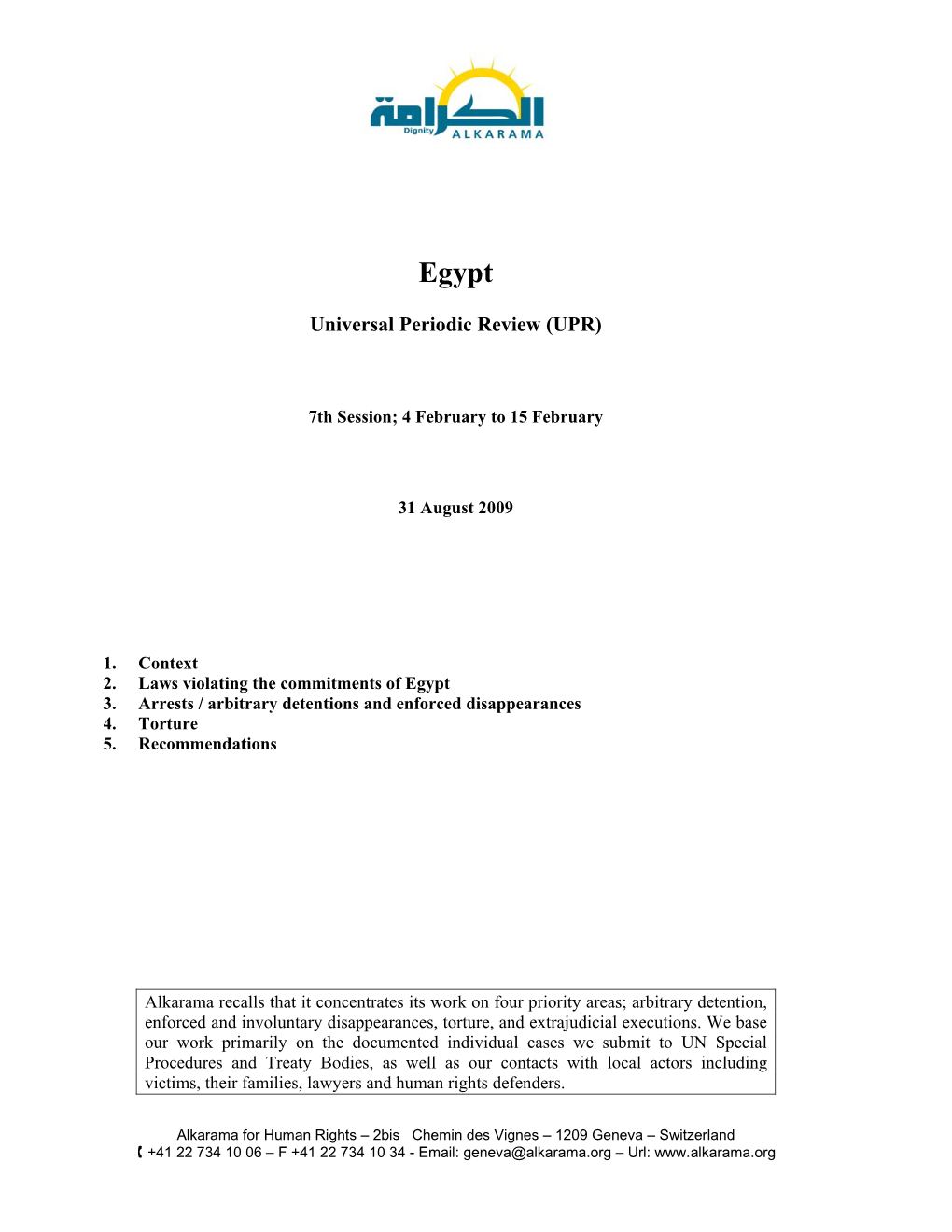 Universal Periodic Review (UPR)