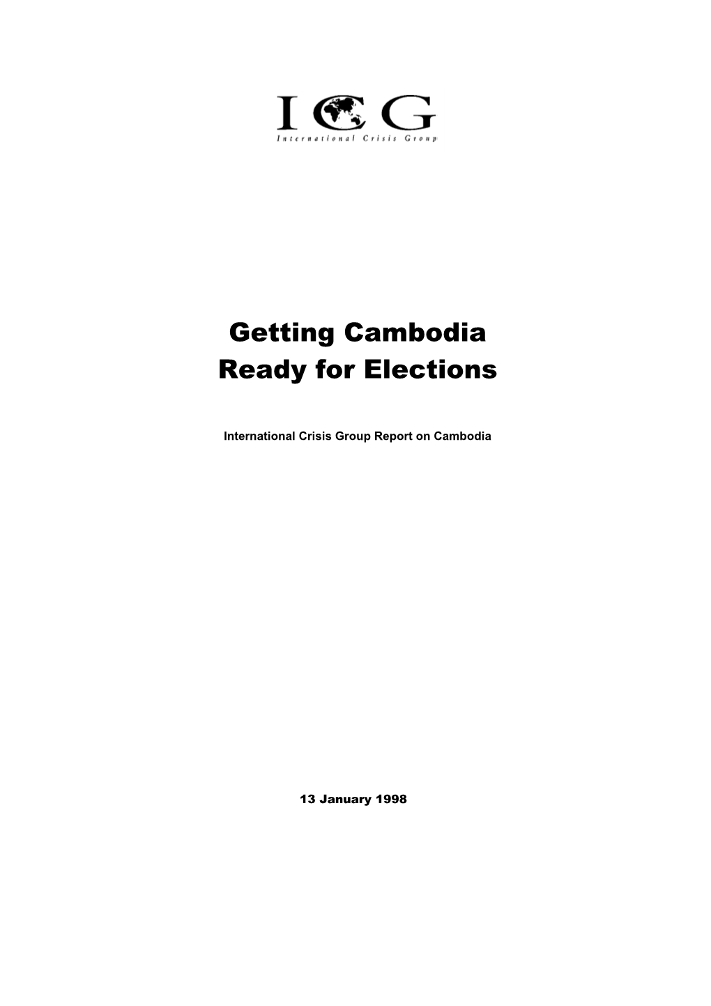 Getting Cambodia Ready for Elections