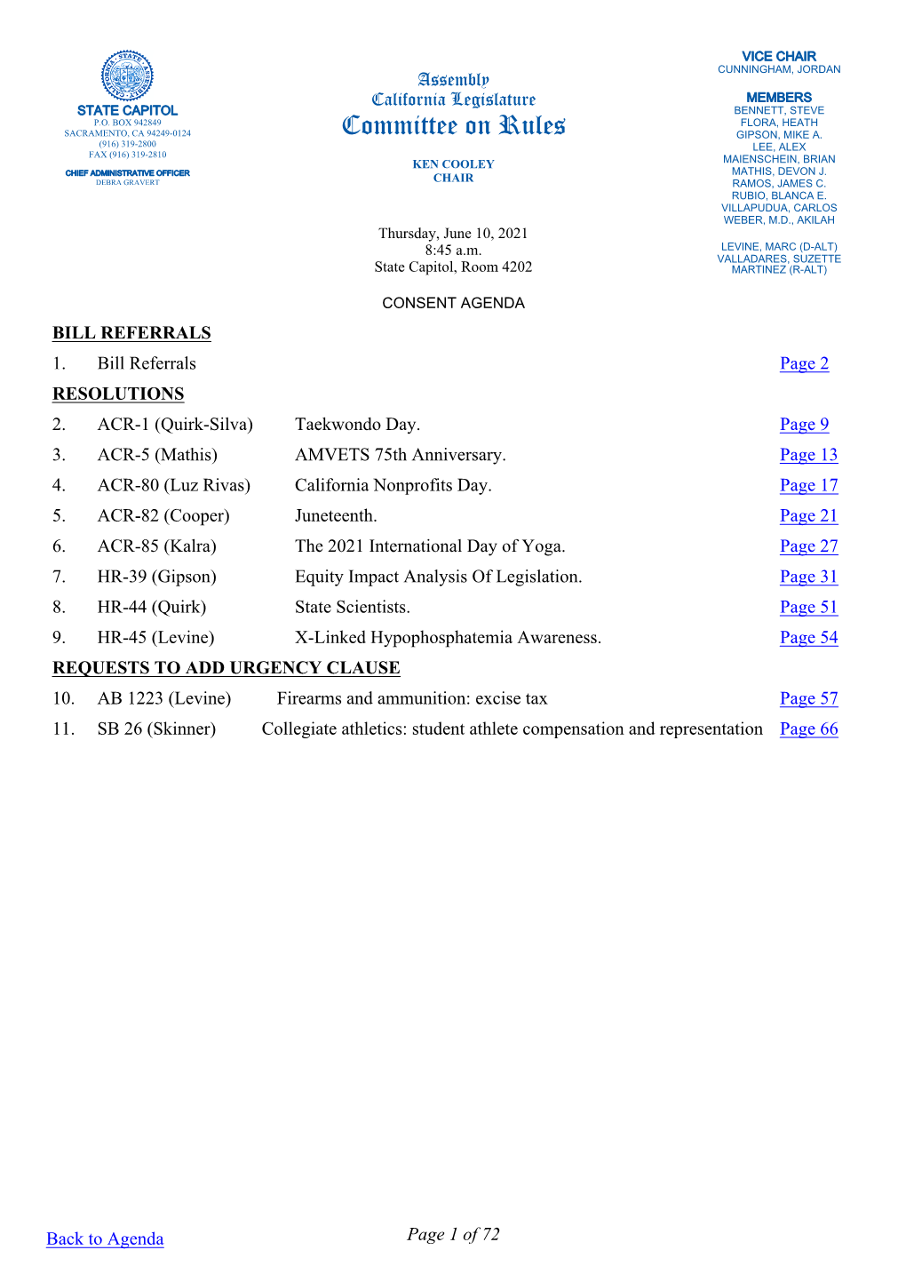 Agenda Bill Referrals 1