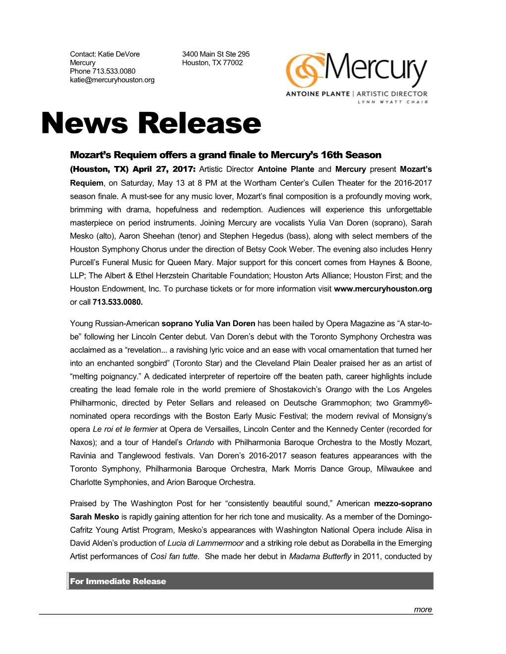 Press Release