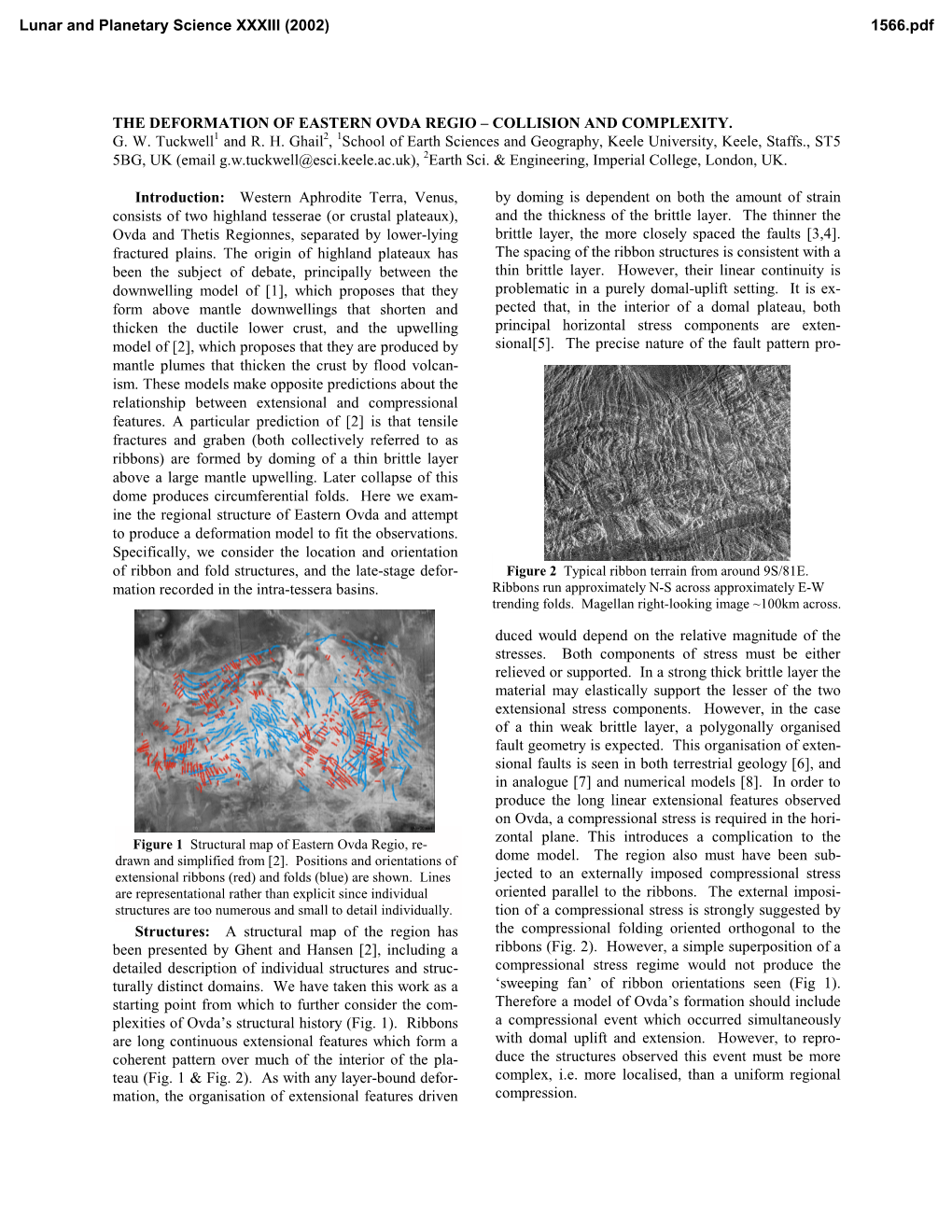 The Deformation of Eastern Ovda Regio – Collision and Complexity