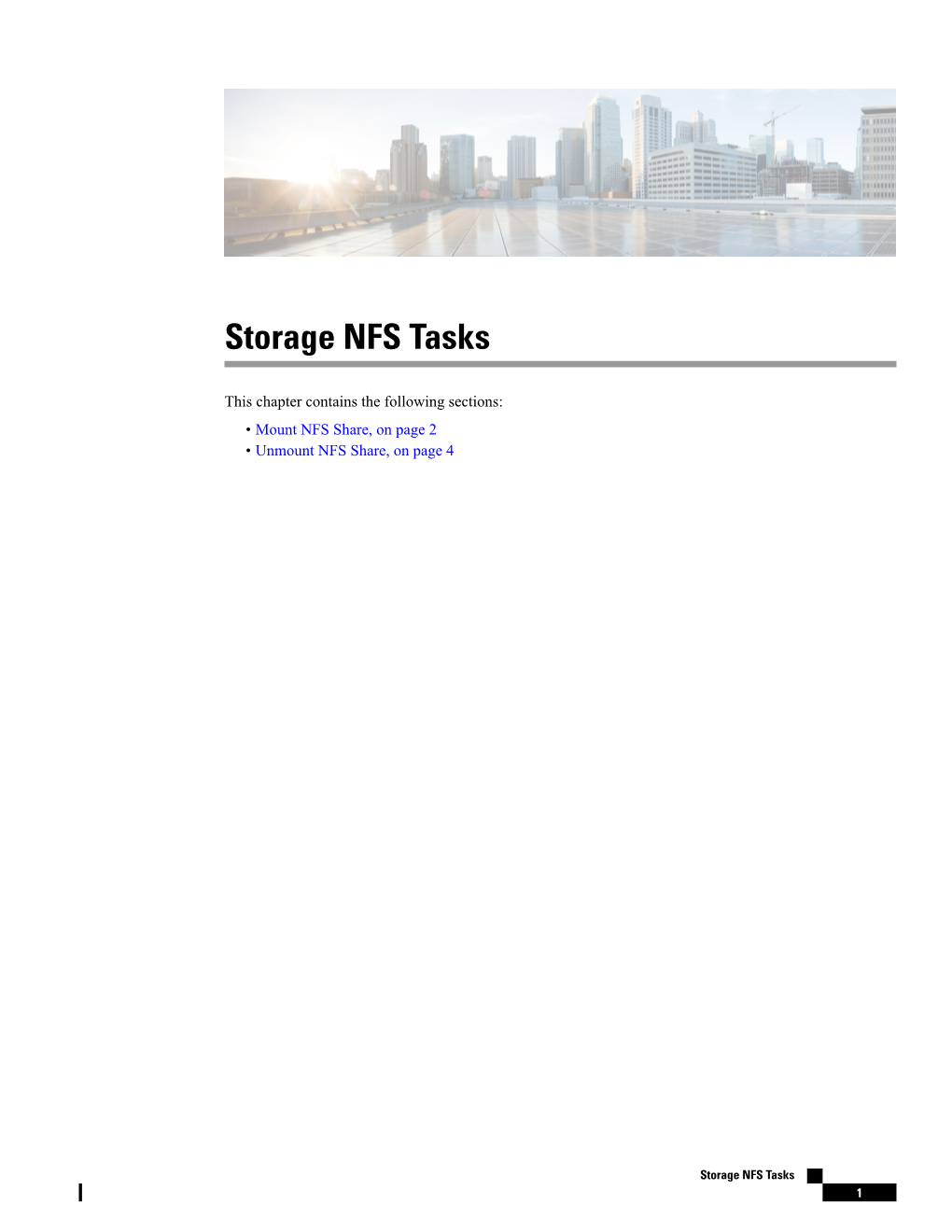 Storage NFS Tasks