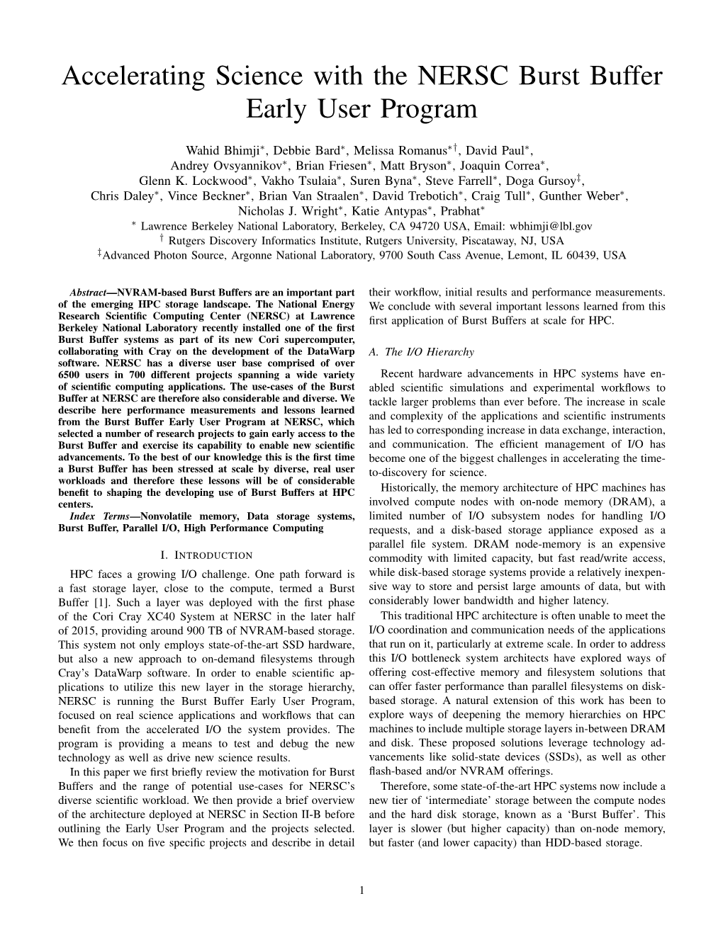 Accelerating Science with the NERSC Burst Buffer Early User Program