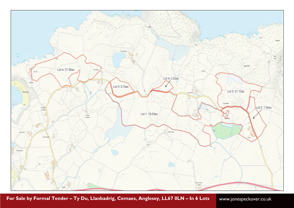 Ty Du, Llanbadrig, Cemaes, Anglesey, LL67 0LN – in 6 Lots