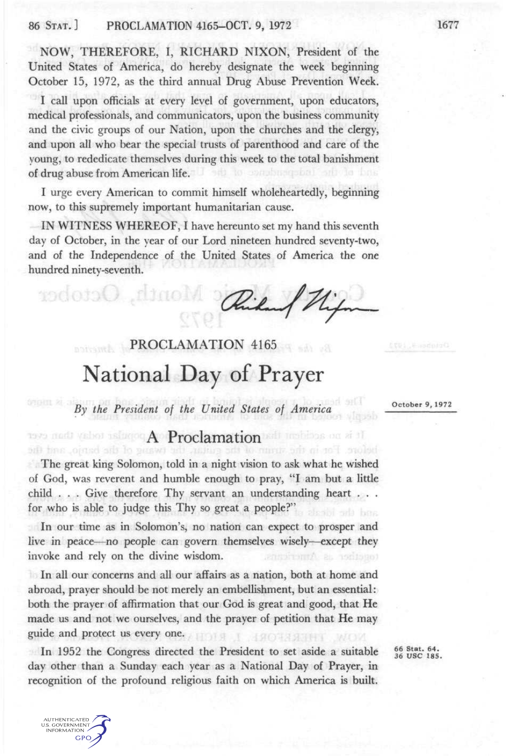 National Day of Prayer