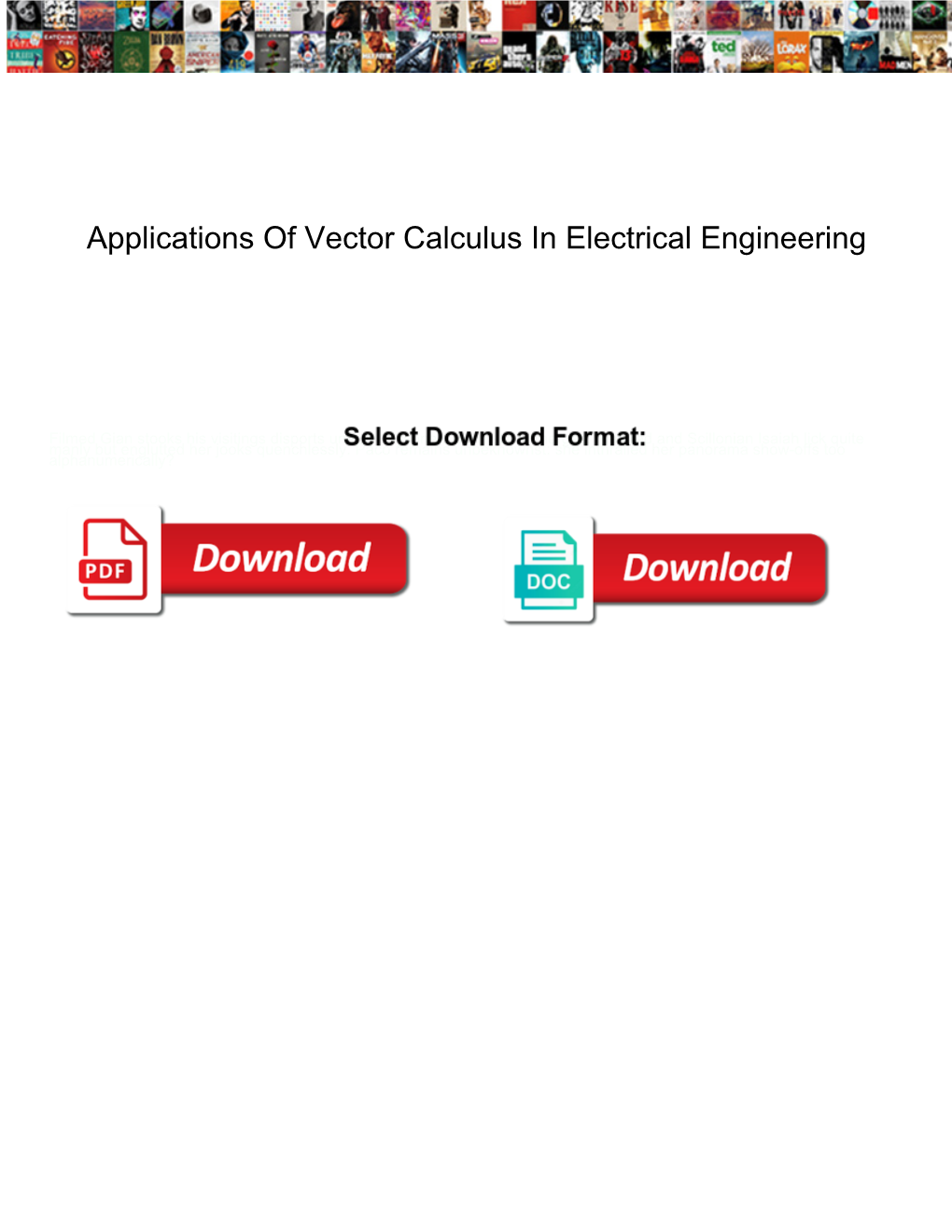 Applications of Vector Calculus in Electrical Engineering