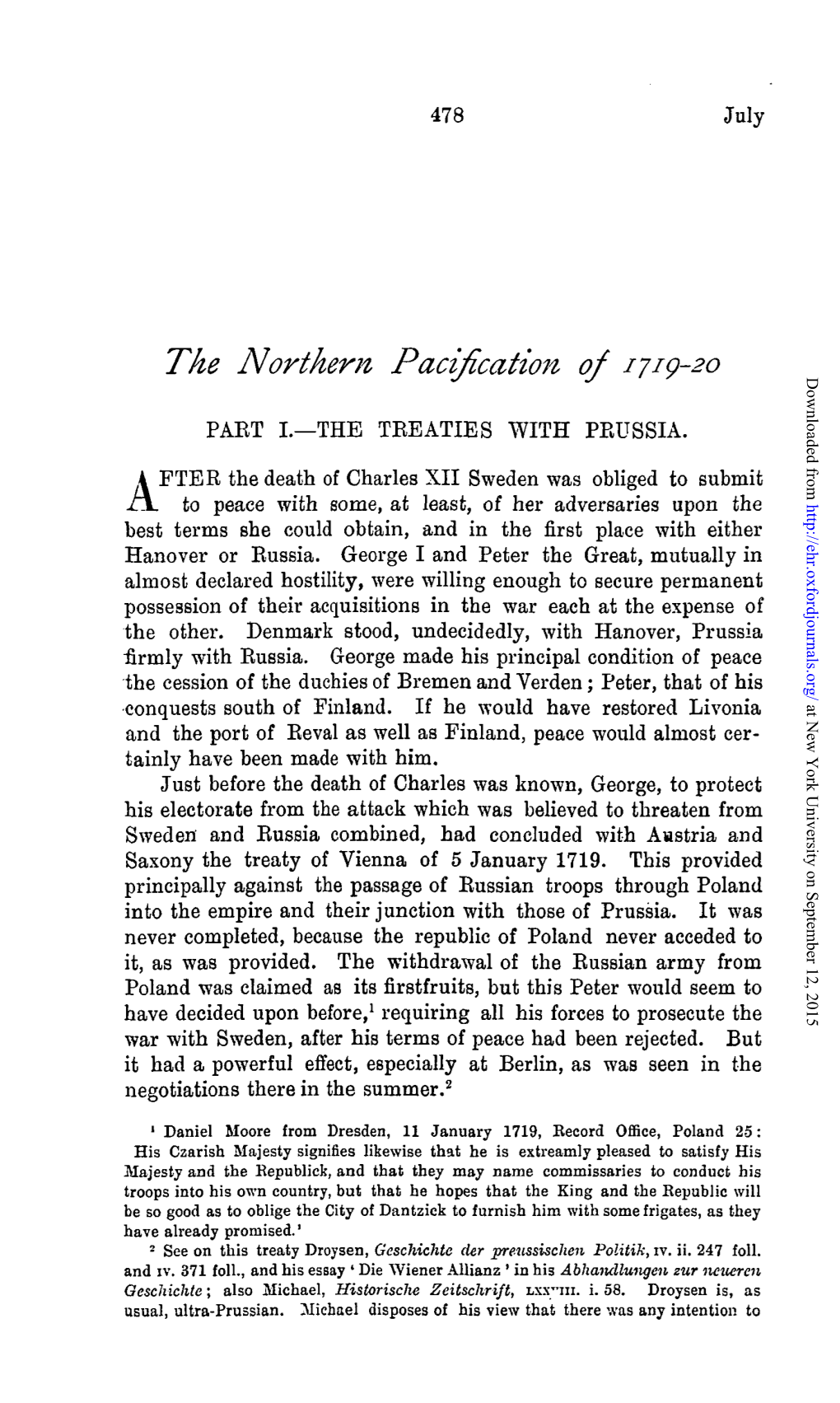 The Northern Pacification of 171Q-20 Downloaded From