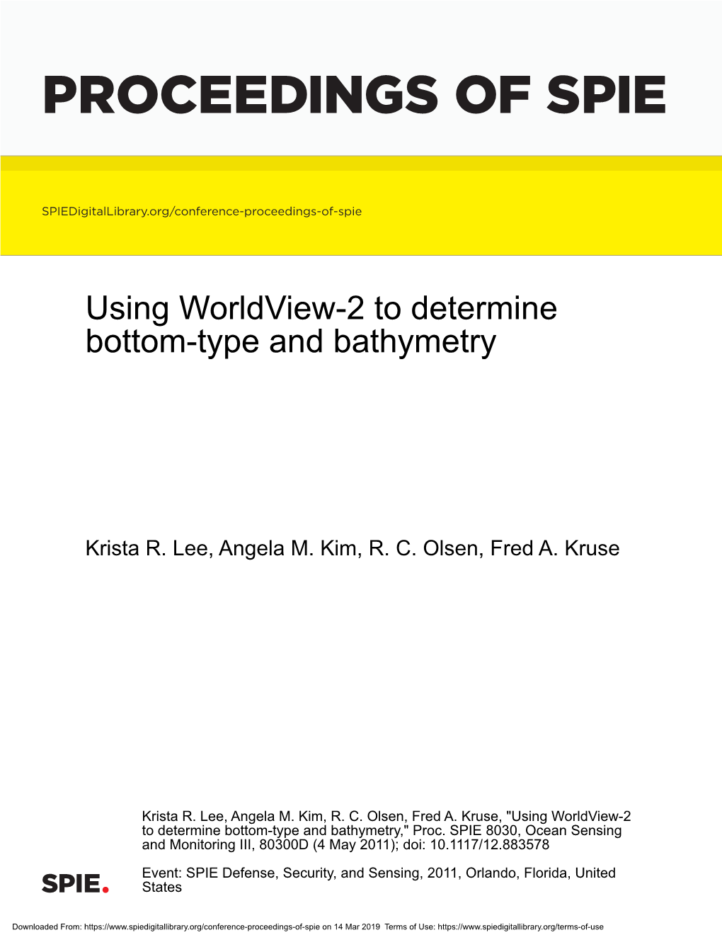 Proceedings of Spie