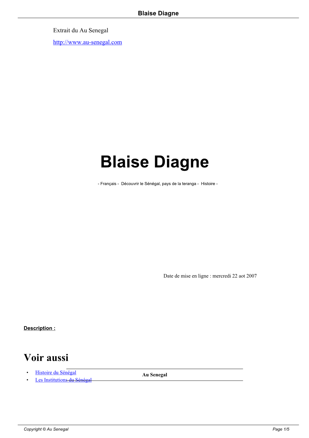 Blaise Diagne