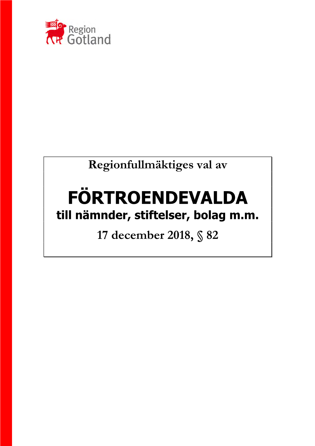 Register Över Förtroendevalda 2019-2022, Rev