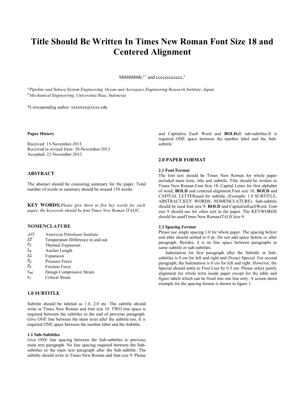 Proceedings Template - WORD s21