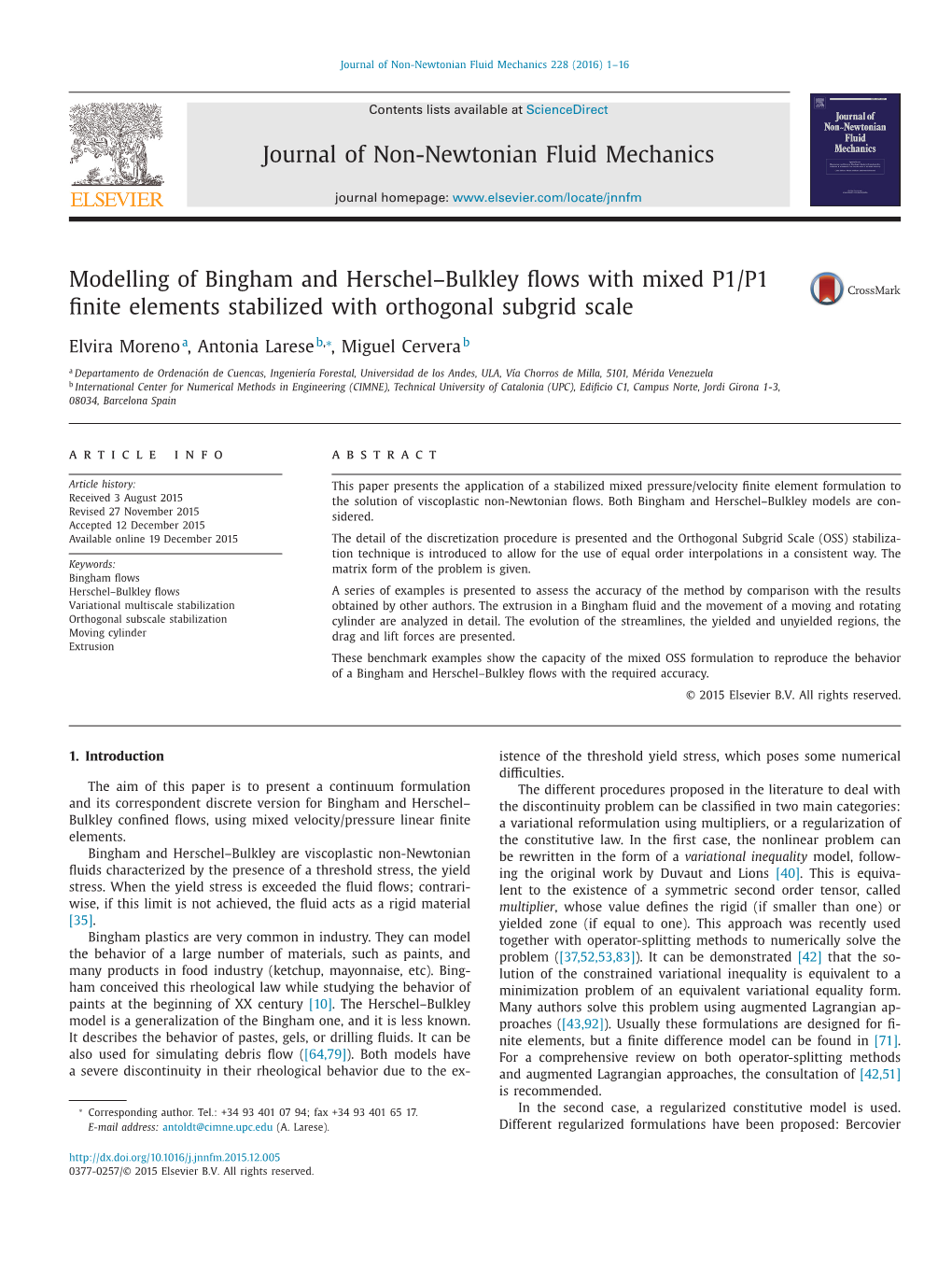 Modelling of Bingham and Herschel-Bulkley Flows with Mixed