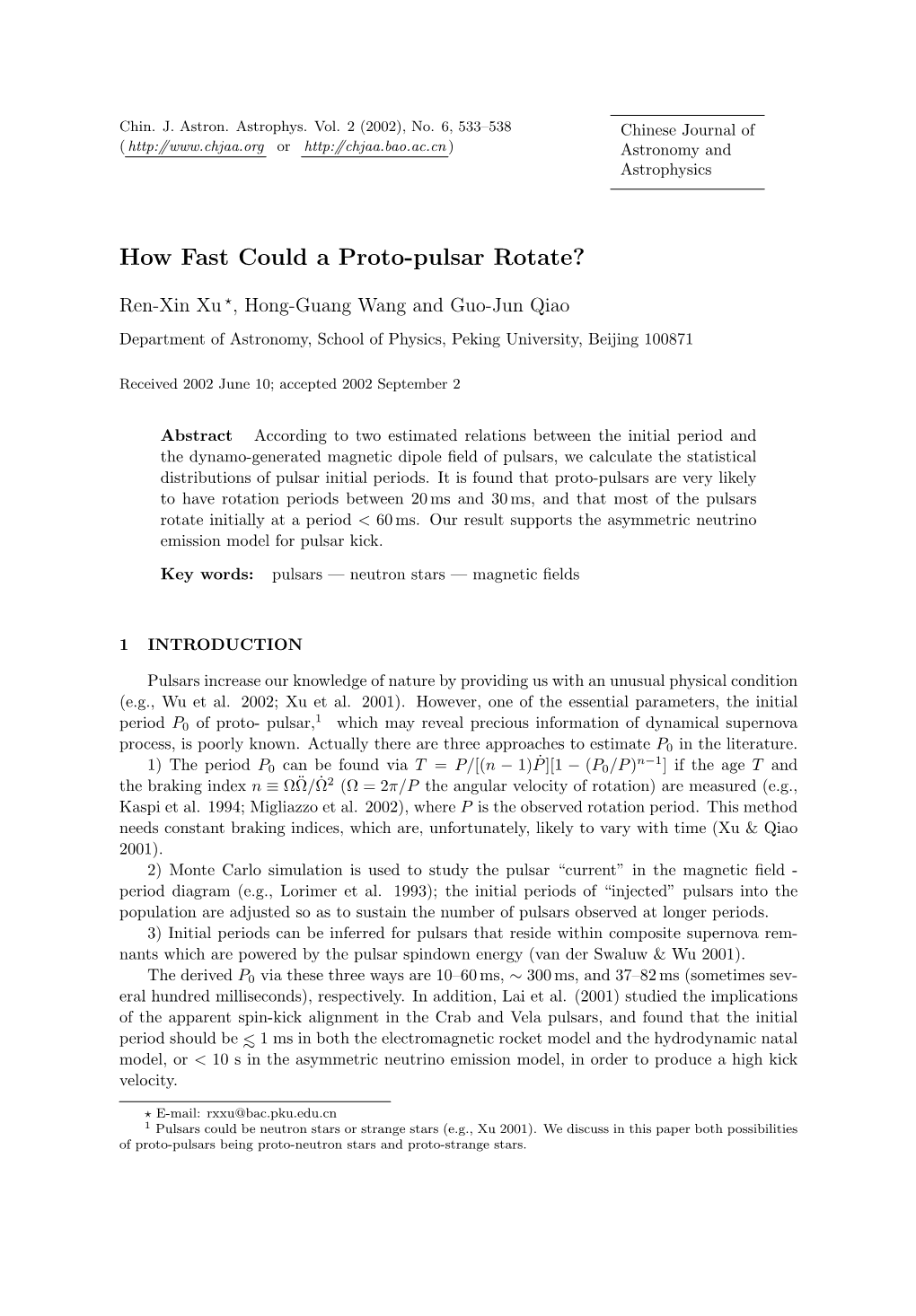 How Fast Could a Proto-Pulsar Rotate?