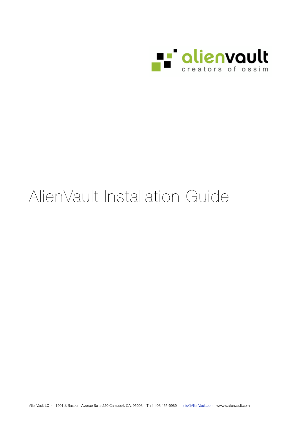 Alienvault OSSIM Installation Guide