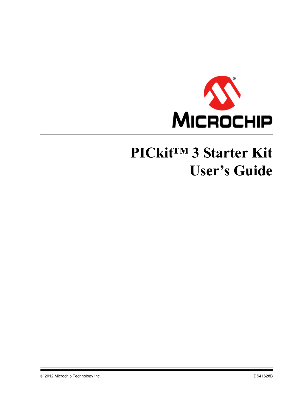 Pickit 3 Starter Kit User's Guide