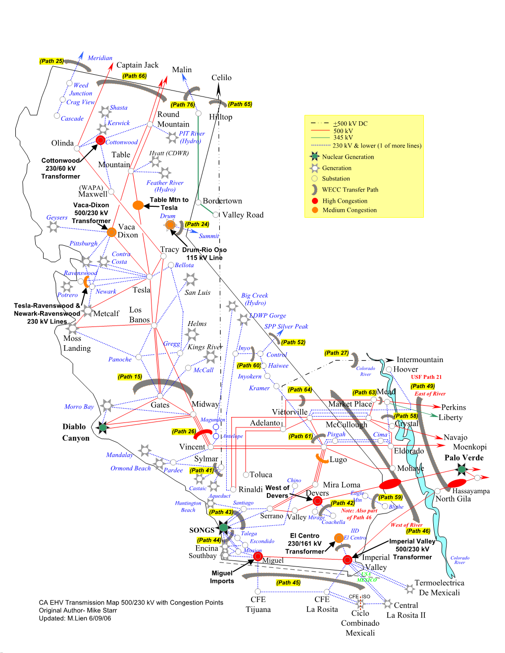 Visio-CA EHV Transmision System W Congestion Points 06 09 06.Vsd