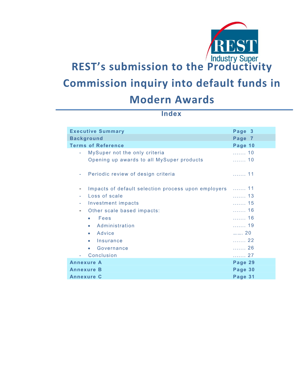 Submission 47 - REST Industry Super - Default Superannuation Funds in Modern Awards - Public