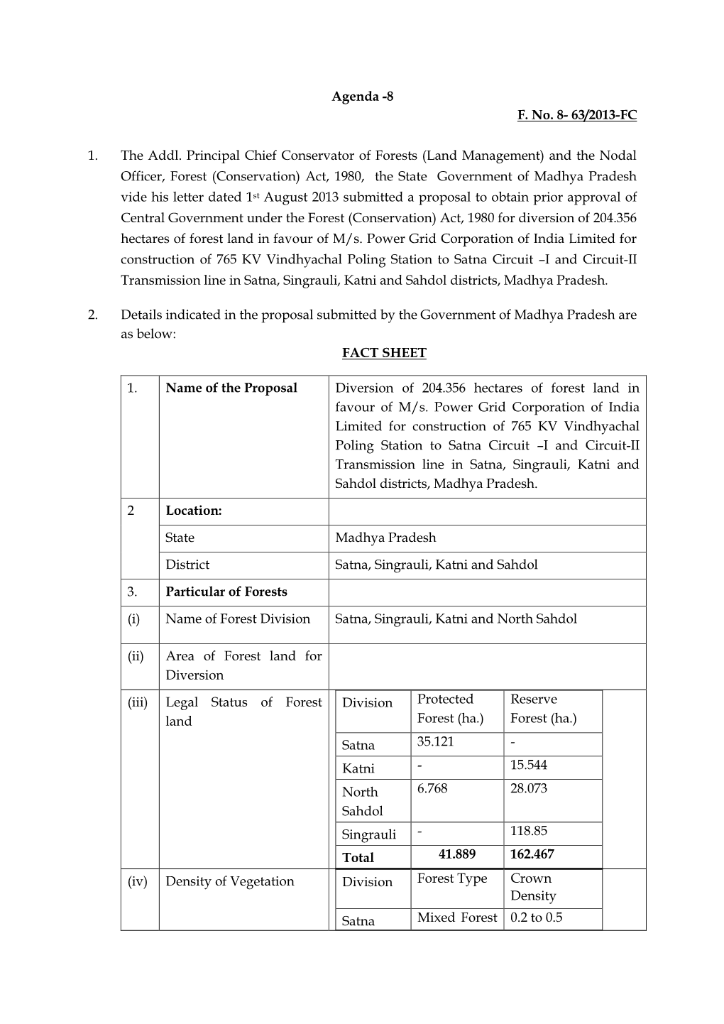 63/2013-FC 1. the Addl. Principal Chief Conservator of Forests