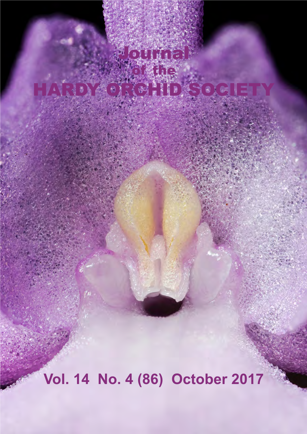 Journal HARDY ORCHID SOCIETY