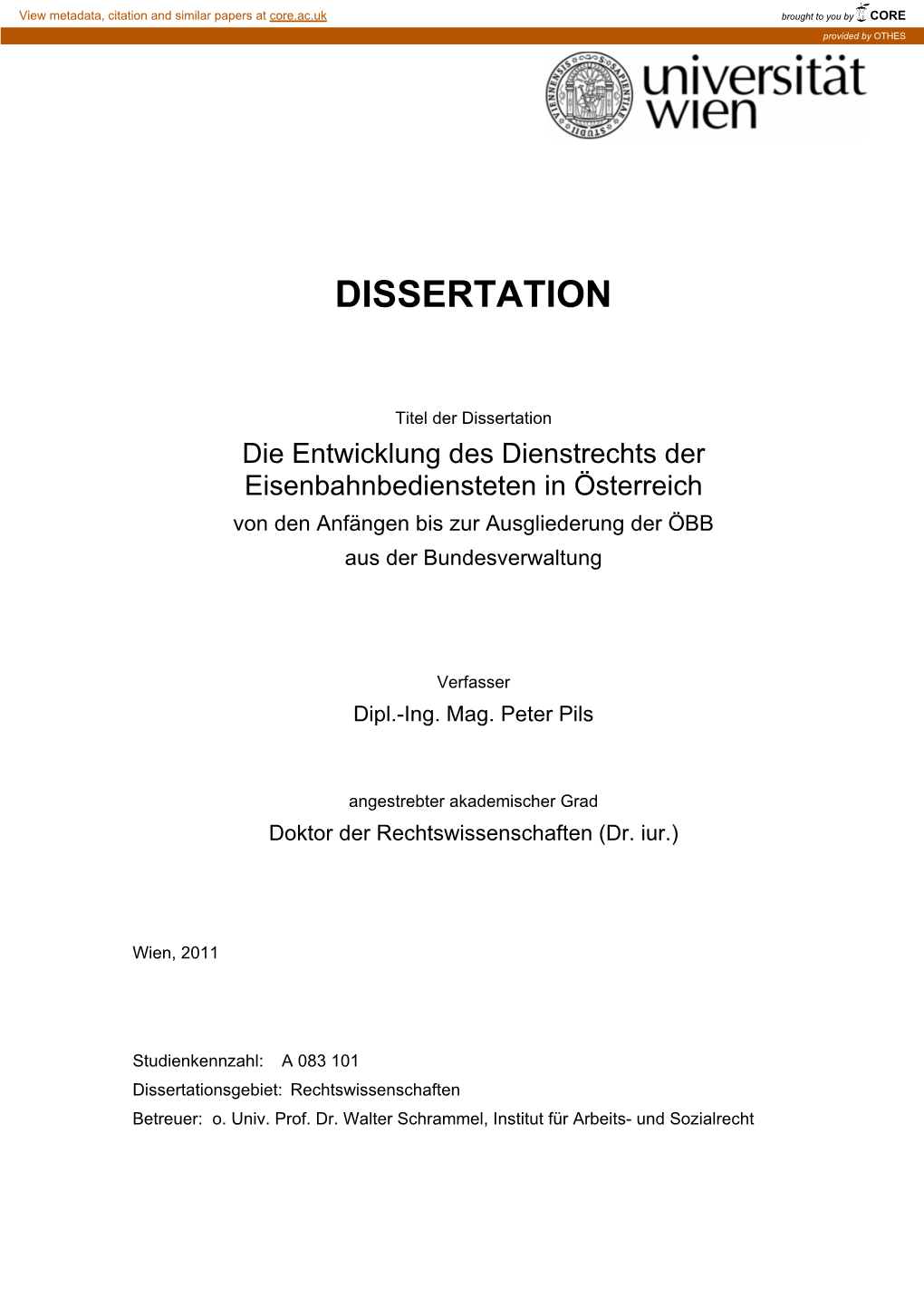 Dissertation