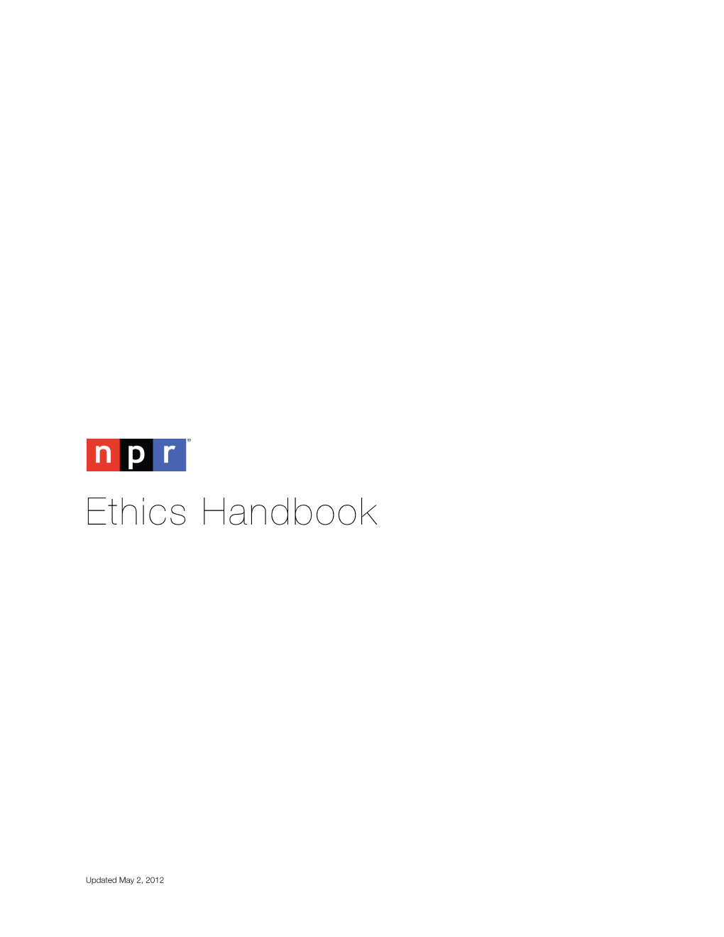 NPR Ethics Handbook Ii