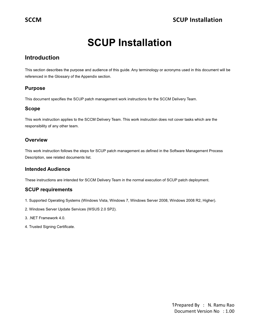 SCCM SCUP Installation