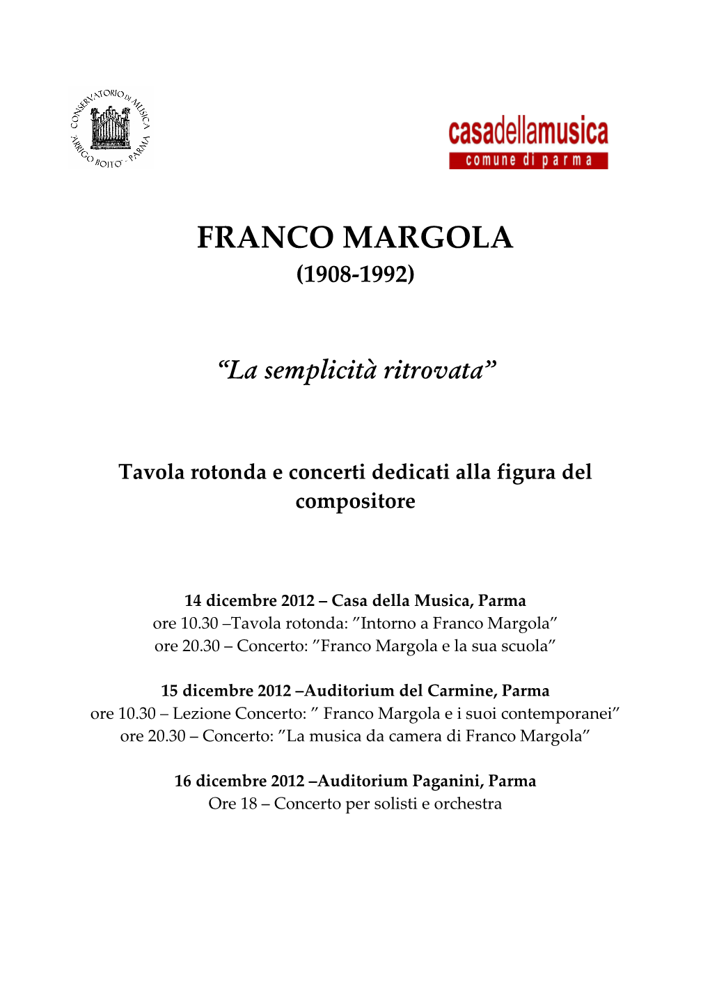 Franco Margola (1908-1992)