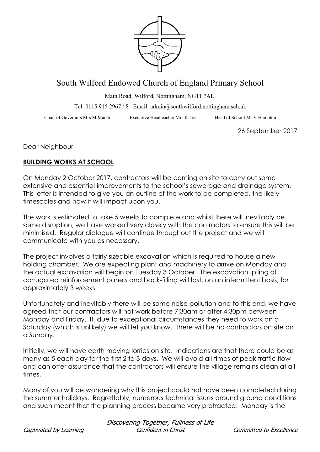 South Wilford Endowed Church of England Primary School