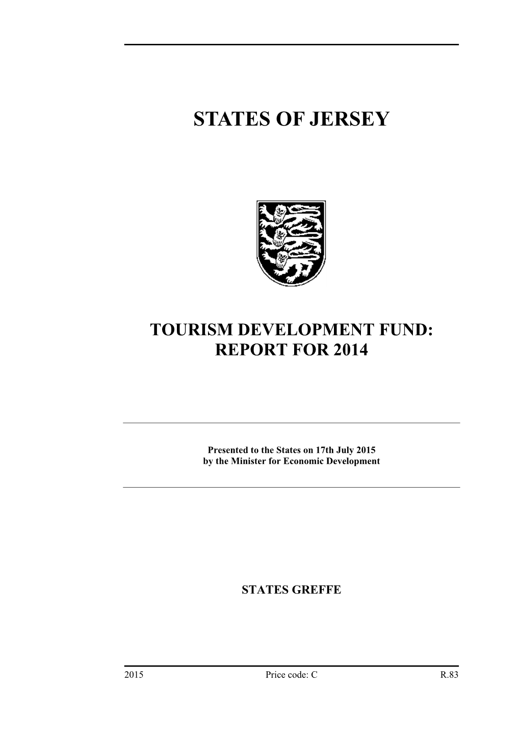 R.083-2015 Tourism Development Fund- Report for 2014