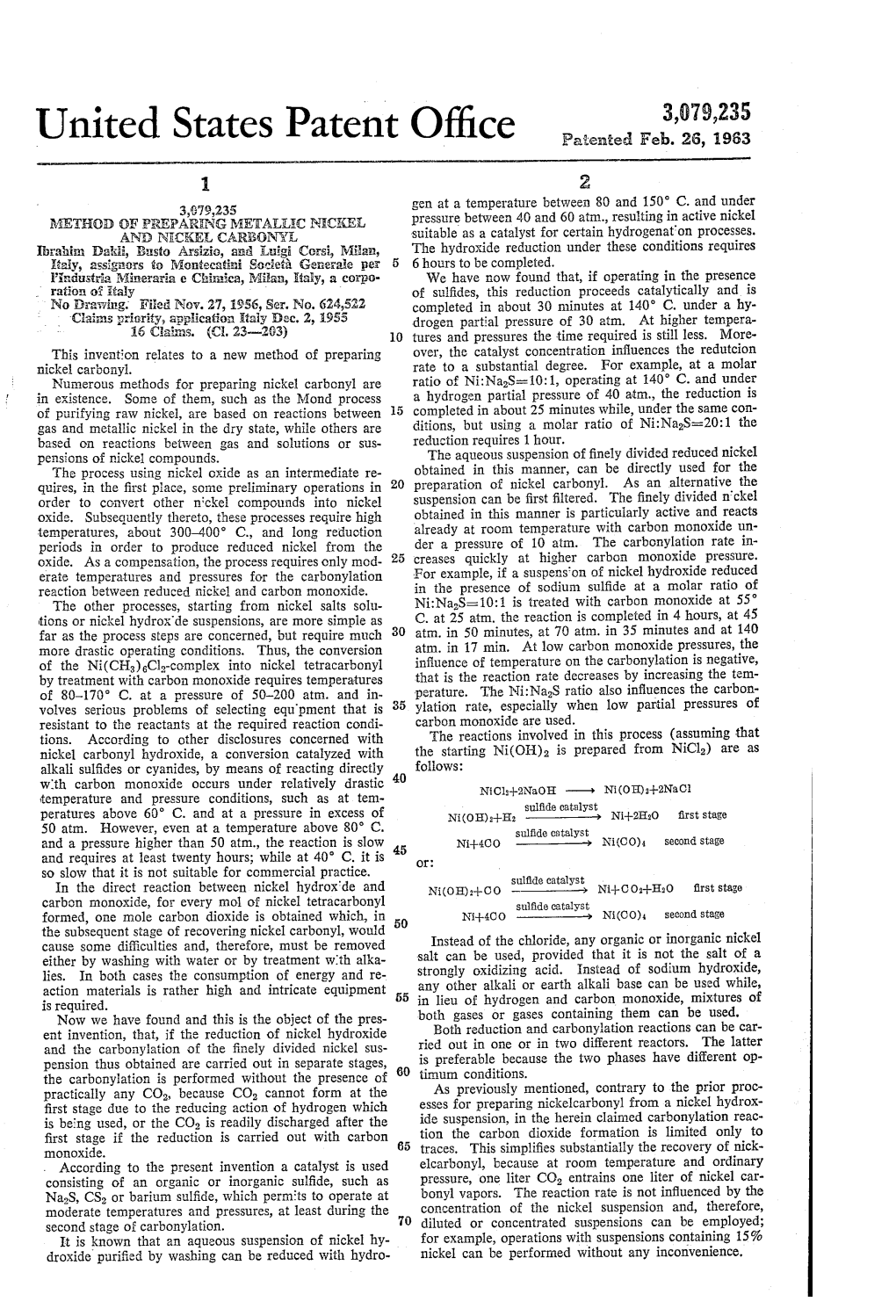 United States Patent Patented Feb