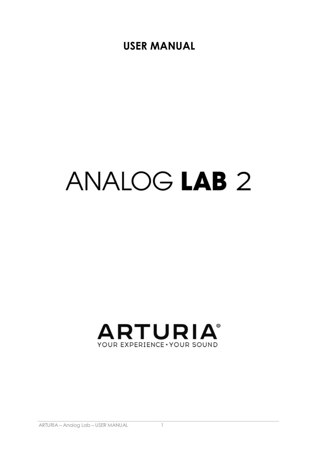 User Manual Analog Lab 2