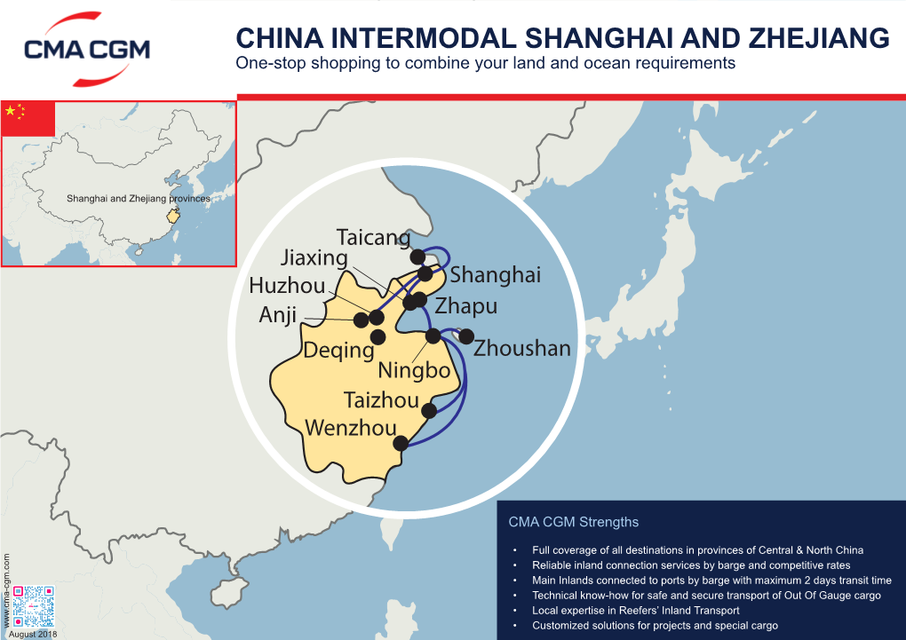 CHINA INTERMODAL SHANGHAI and ZHEJIANG One-Stop Shopping to Combine Your Land and Ocean Requirements