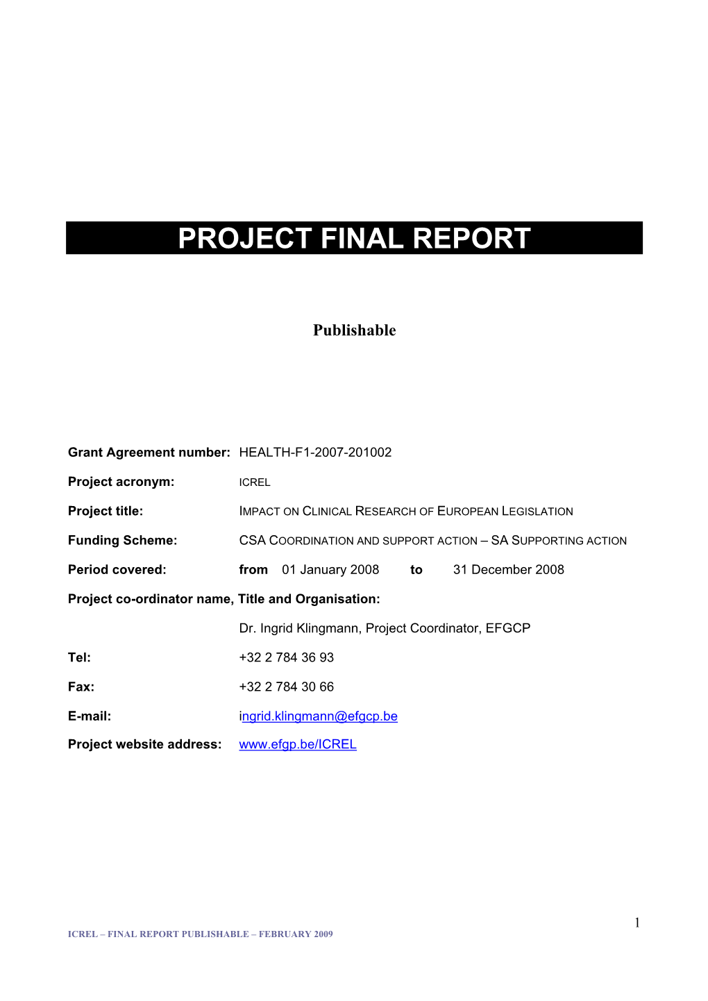 Project Final Report