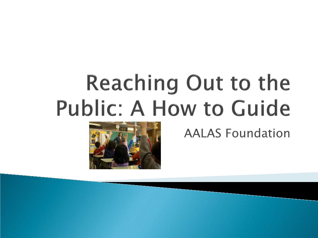 Reaching out to the Public