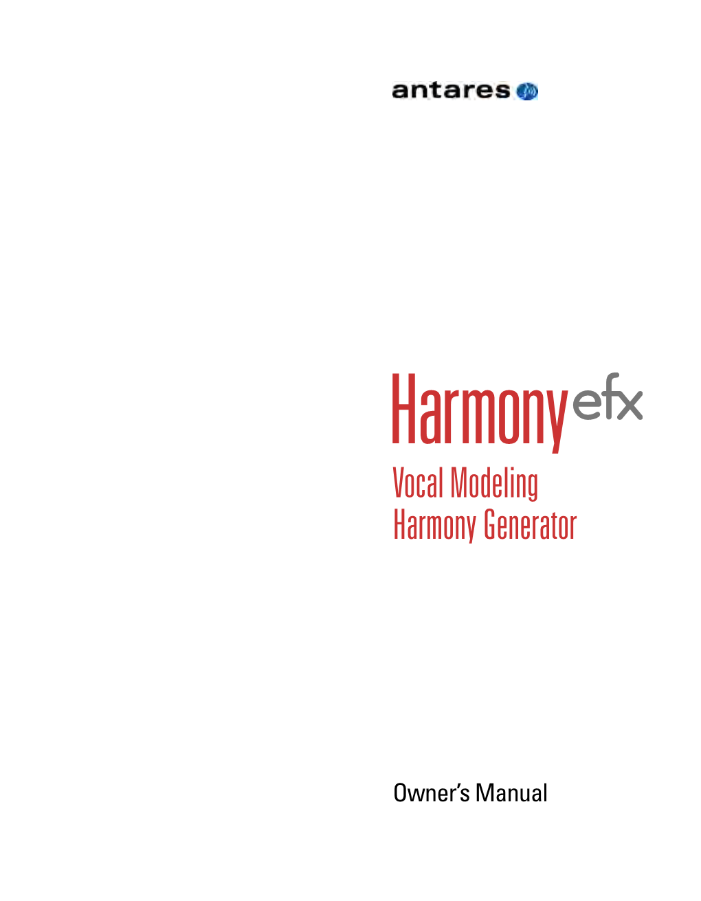 Vocal Modeling Harmony Generator